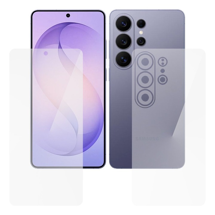 Set 2 folii SILKASE pentru Samsung S26 Ultra, protectie telefon, silicon regenerabil