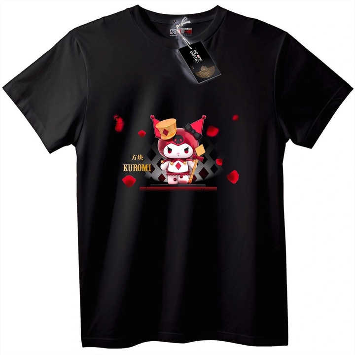 Tricou Kuromi Queen, Negru, 5-6 ani (116cm)