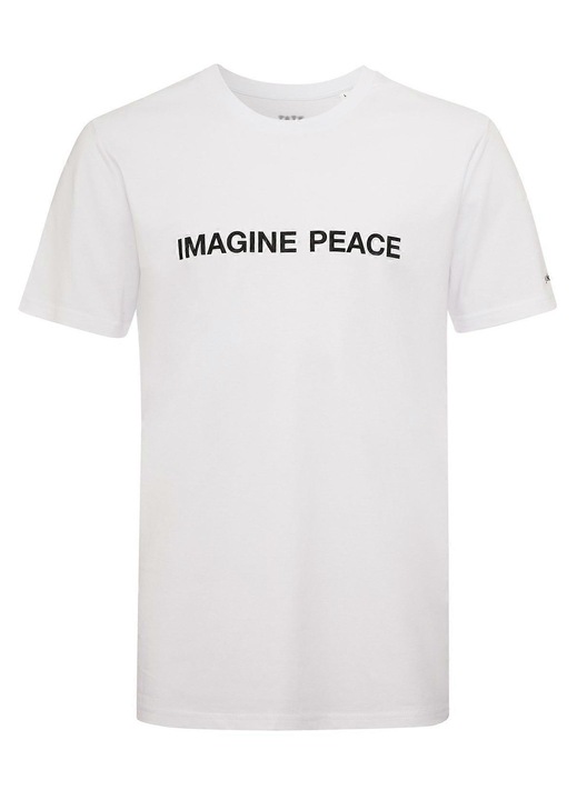 Férfi póló, Imagine Peace, professzionális nyomtatás, pamut, sokszínű