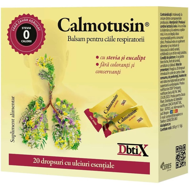 Calmotusin cu Stevia Dbtix drops, 100g