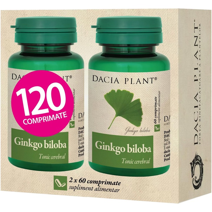 Ginkgo Biloba, Dacia Plant, 120 comprimate