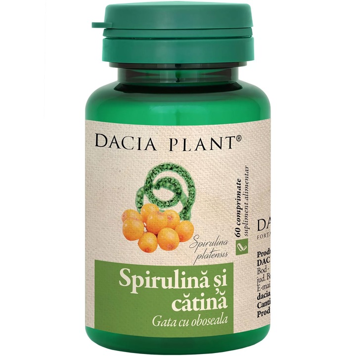 Spirulina si Catina, Dacia Plant, 60 comprimate