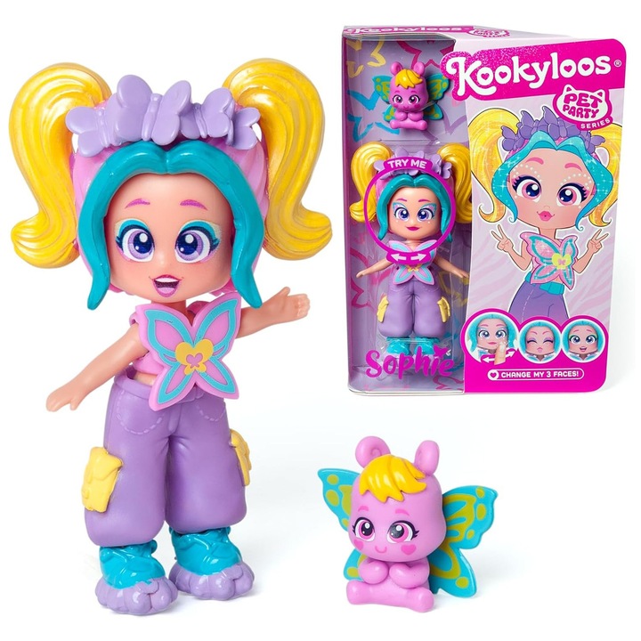 KookyLoos figurina de colectie Sophie, seria Pet Party
