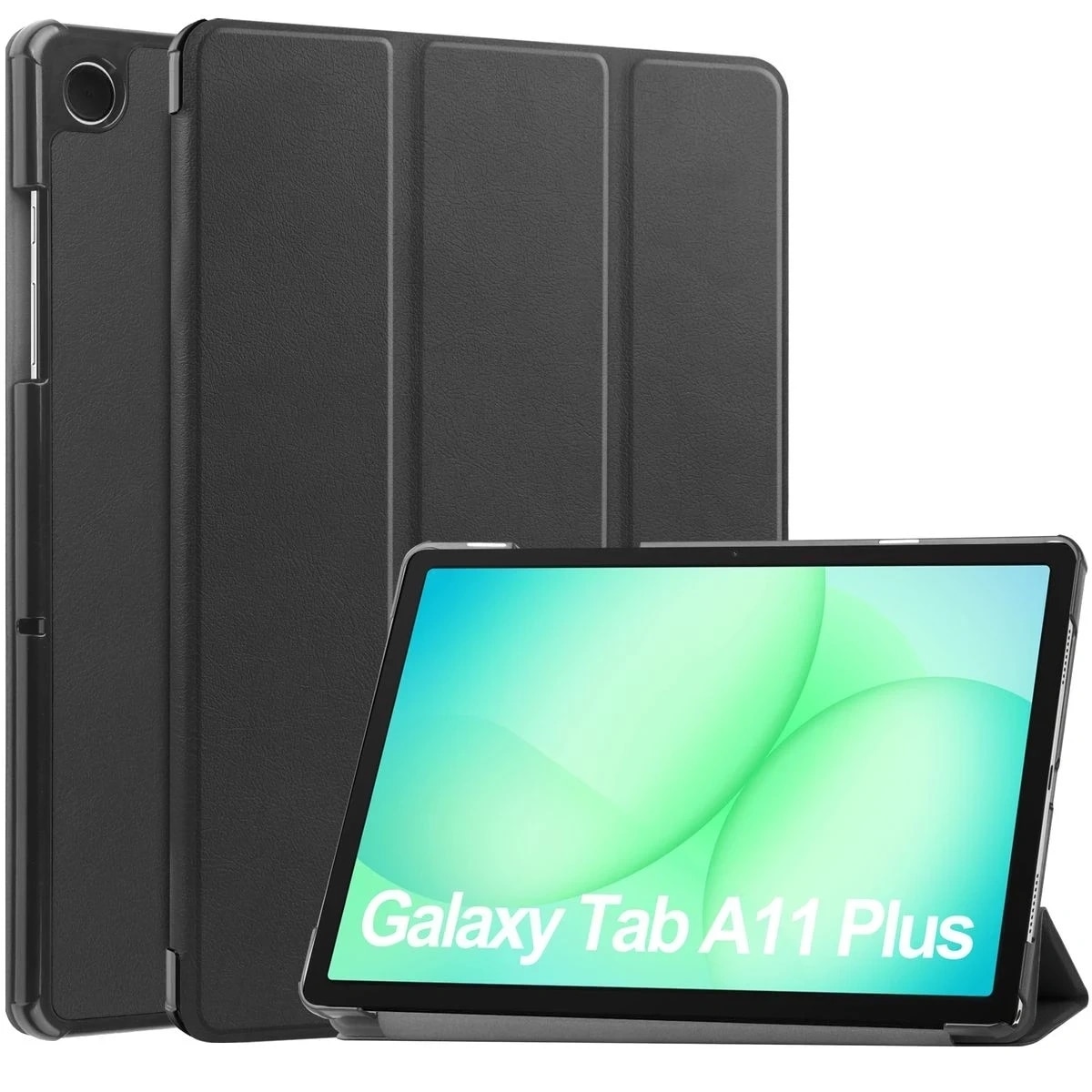 Husa Bizon Tab Croc compatibila cu Samsung Galaxy Tab A11 Plus / A9 Plus, Negru