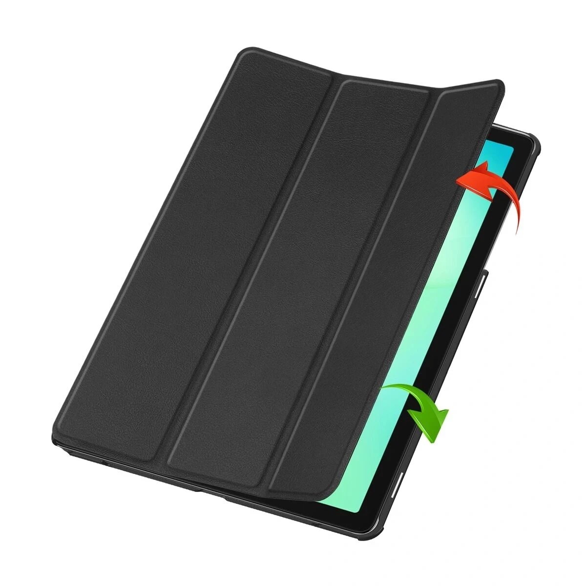 Husa Bizon Tab Croc compatibila cu Samsung Galaxy Tab A11 Plus / A9 Plus, Negru