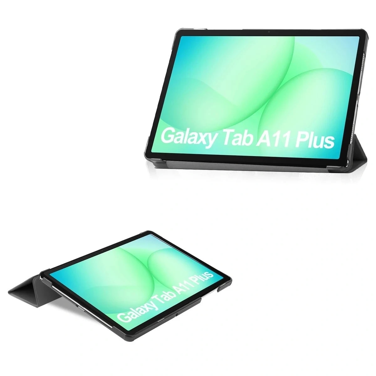 Husa Bizon Tab Croc compatibila cu Samsung Galaxy Tab A11 Plus / A9 Plus, Negru