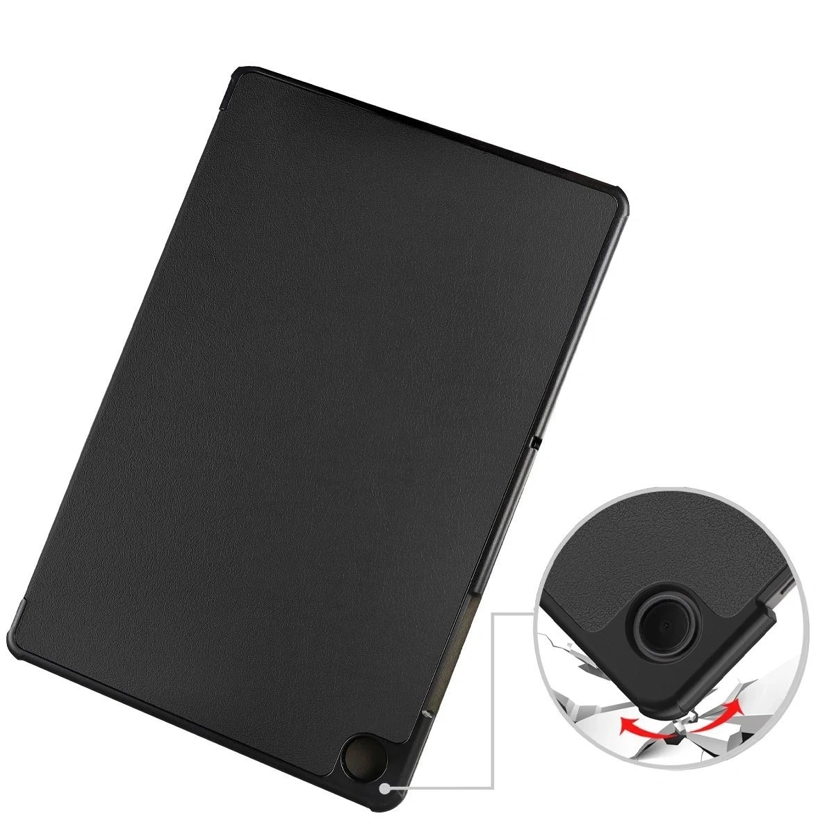 Husa Bizon Tab Croc compatibila cu Samsung Galaxy Tab A11 Plus / A9 Plus, Negru
