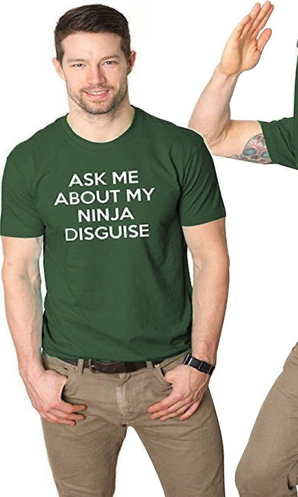 Férfi grafikus póló, zöld, poliészter