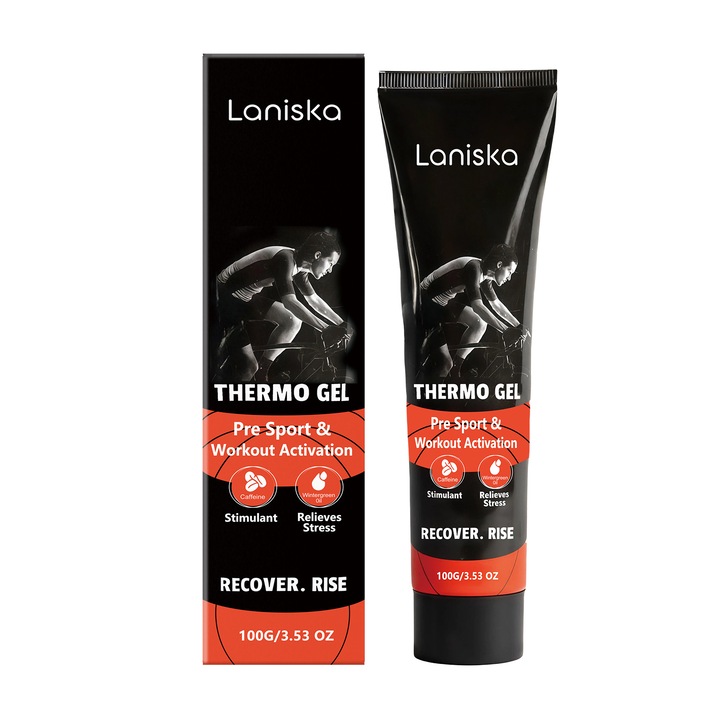 Gel pentru ingrijirea corpului LANISKA, 100g, pentru articulatii, genunchi, umeri, recuperare post-exercitiu, actiune rapida.