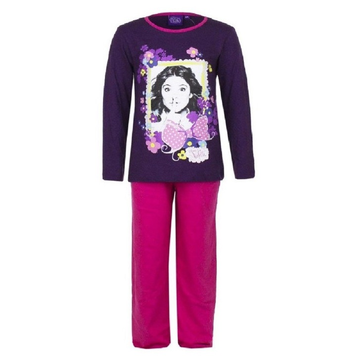 Set Pantaloni si bluza Violetta, mov/roz, 6 ani