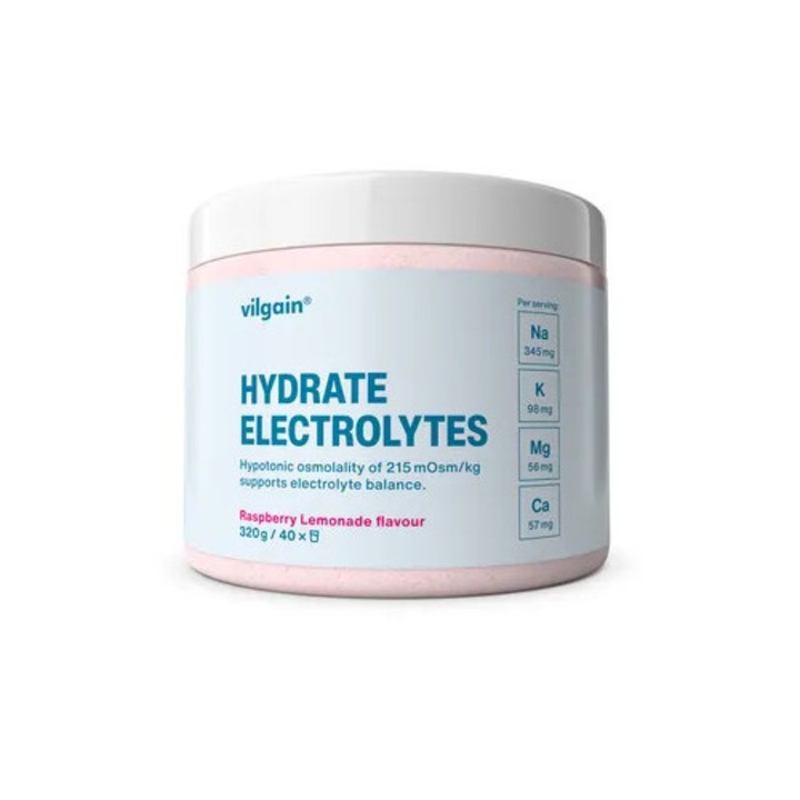 Vilgain Electroliti pudră, hidratare rapidă, magneziu, gust fructat, 300g