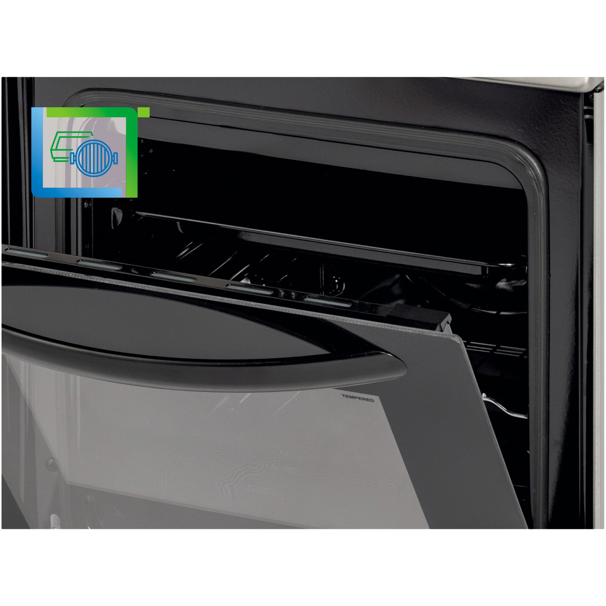 Aragaz Nobeltek NLT 5602IX/G1, 50x60, plita si cuptor pe gaz, aprindere electrica, siguranta plita si cuptor, echipat cu diuze GPL, diuze GN de schimb, capac tabla, front si plita inox, laterale silver