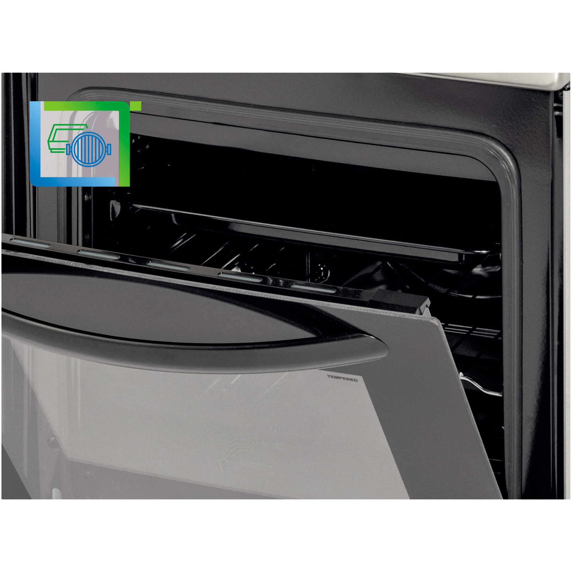 Aragaz Nobeltek NLT 5603IX/G1, 50x60, plita si cuptor pe gaz, grill gaz, rotisor, aprindere electrica plita, iluminare cuptor, siguranta plita si cuptor, echipat cu diuze GN, diuze GPL de schimb, front si plita inox, laterale silver