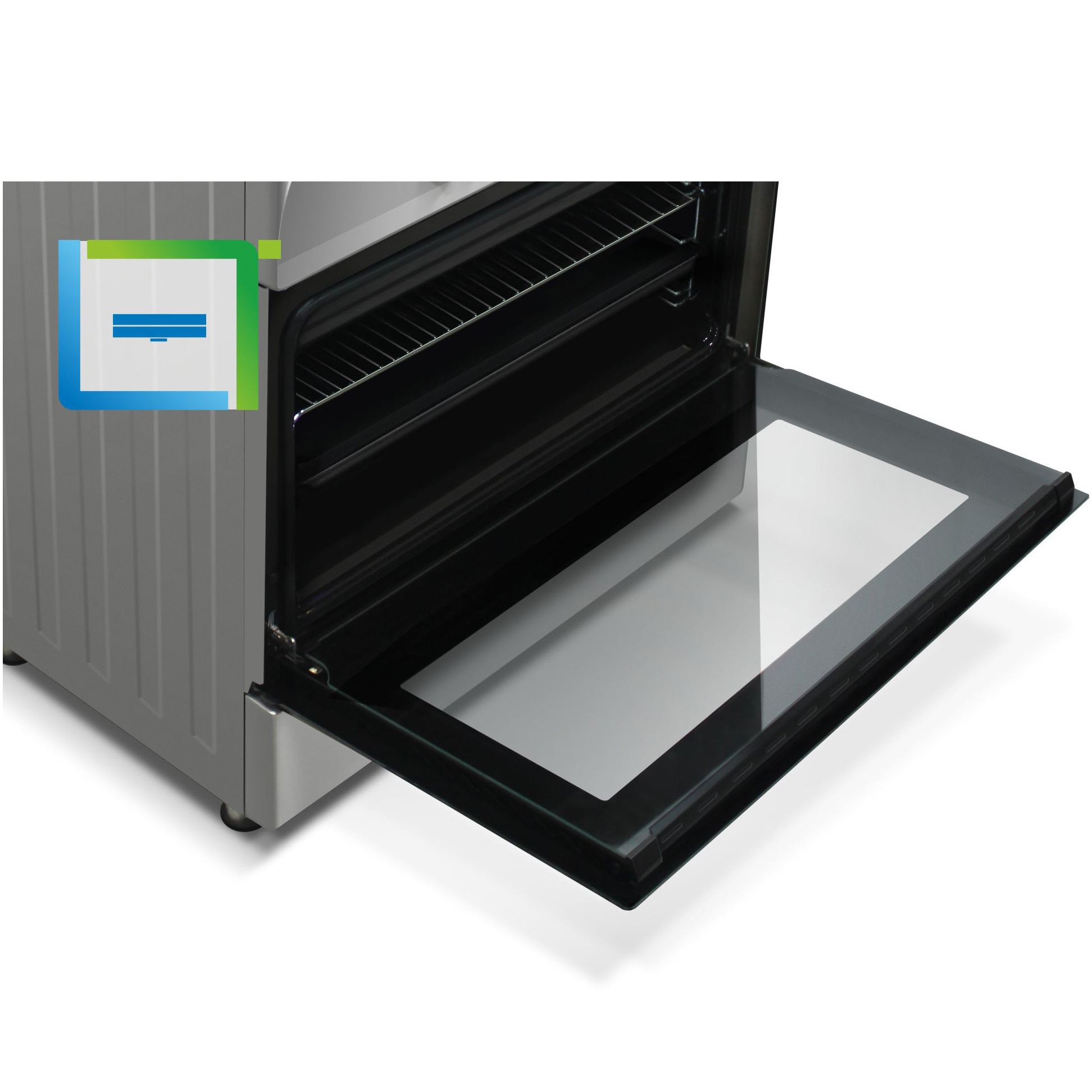 Aragaz semi-profesional Nobeltek NLT SP6903IX/FG1, 60x90cm, plita gaz cu 5 ochiuri(arzator mare triplu), cuptor gaz (102l), aprindere electrica, grill, iluminare cuptor, rotisor, echipat cu diuze GN, diuze GPL de schimb, gratare fonta, inox