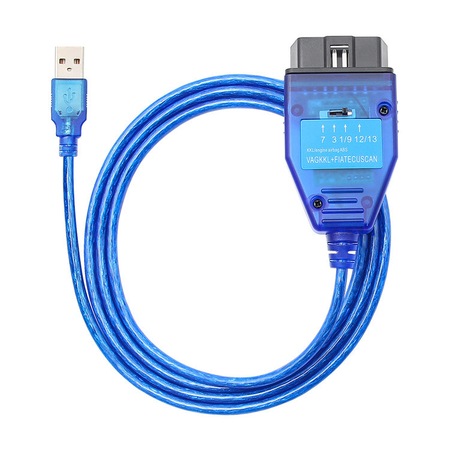 Cablul de diagnosticare VAG KKL + Fiat ECU Scan, 4 moduri, plastic ...