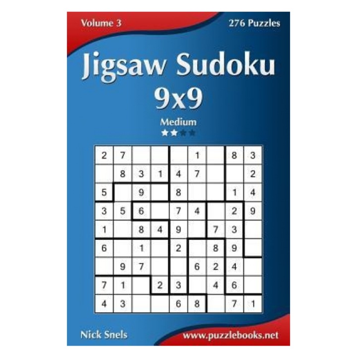 Jigsaw Sudoku 9x9 - Medium, 276 puzzles, Nick Snels, 2023