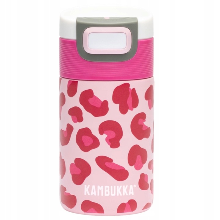 Termos Kambukka Etna 300ml roz Pink Panther, izolat, sistem Snapclean(R)
