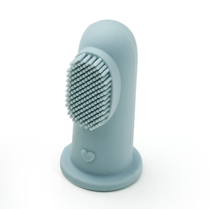 Periuta degetar pentru dinti, gingii si limbuta bebelusi 0-6 luni, Seablue