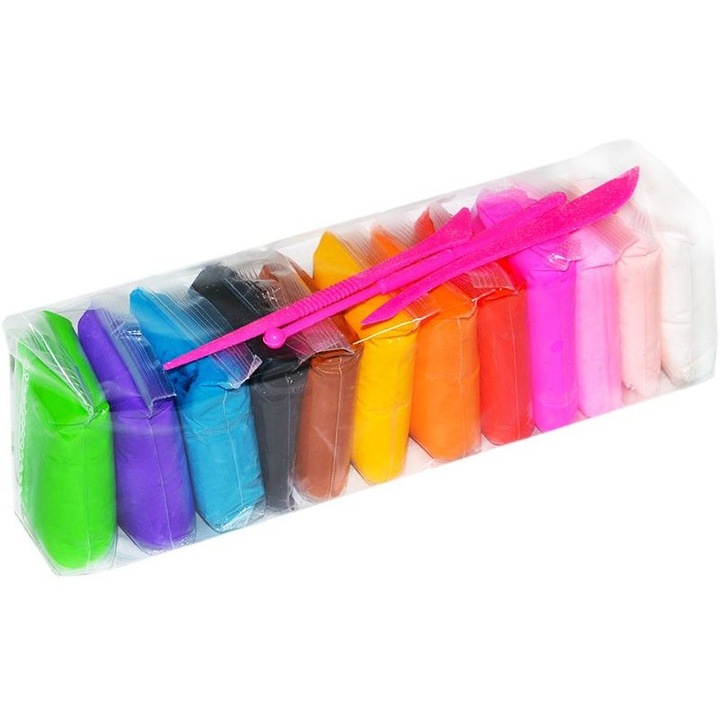 Plastilina inteligenta, 12 culori/set