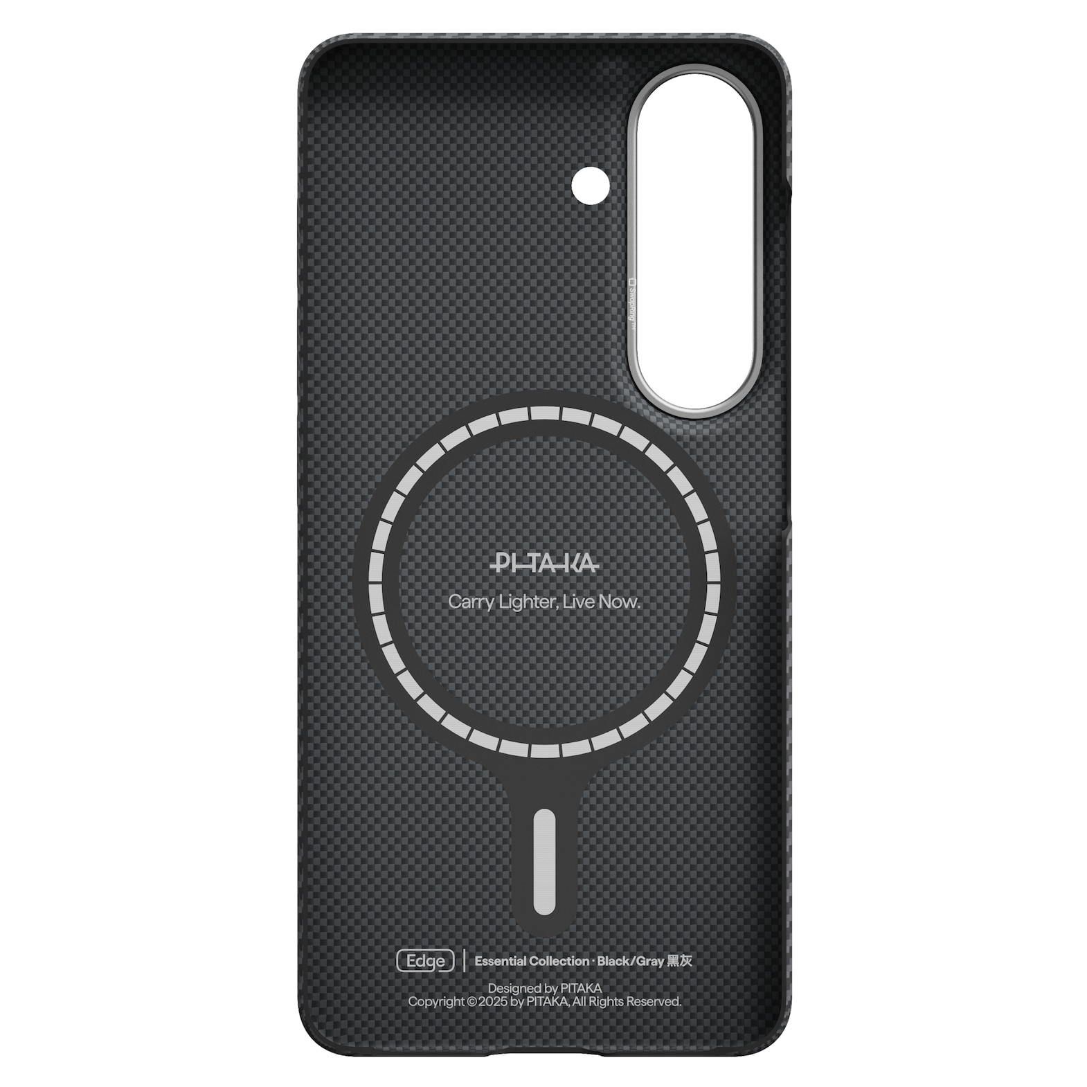 Husa de protectie Pitaka Ultra-Slim Edge Aramida pentru Samsung Galaxy S26 Negru / Gri