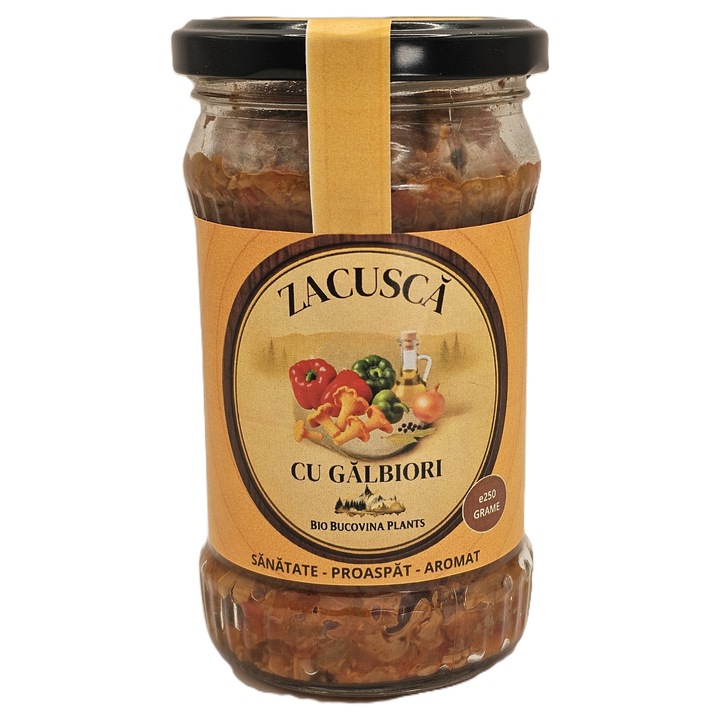 Zacusca cu galbiori, Bio Bucovina Plants, 310g, 100% naturale