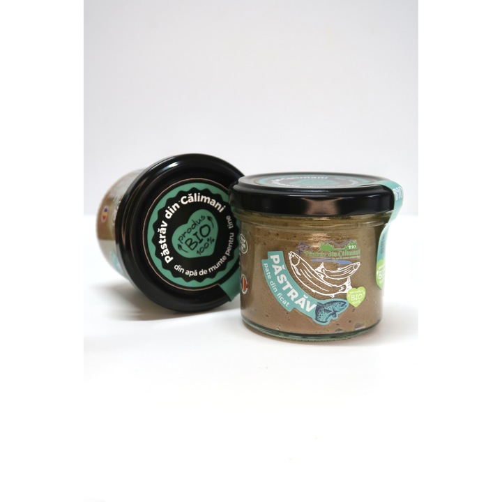 Pate din ficat de păstrăv, Păstrăv din Călimani, BIO, 200 g