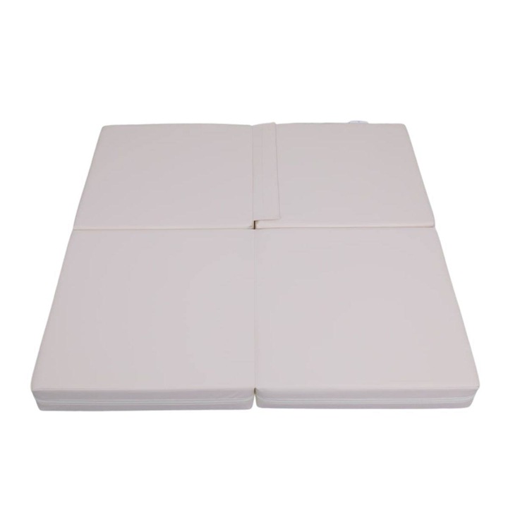 Saltea gimnastica Małpiszon Satellite pliabila, alb, 100x100x10 cm