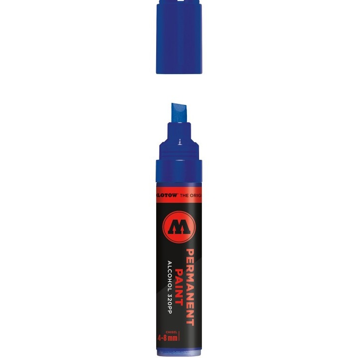 Marker permanent Molotow 320PP 4-8 mm, culori vibrante, lucios, 4-8 mm