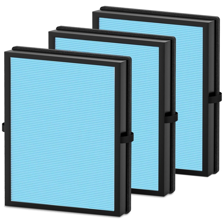 Filtru de aer MK04 de inlocuire pentru purificatorul de aer AROEVE MK04 MG04JH DH-JH04, filtru premium cu 4 straturi pentru praf, patarea animalelor de companie, fum pentru dormitor si birou, versiune standard, inlocuieste numarul de piesa MK04LX, 3