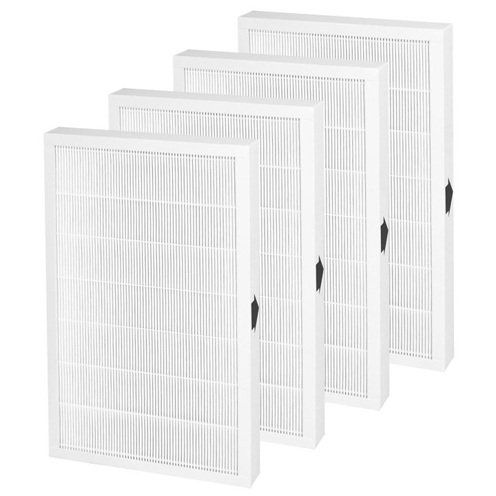 Filtru de schimb Popurure FAPF01 FAPF02 compatibil cu purificatorul de aer 3M Filtrete Ultra Quie, model FAP01-RMS, FAP02-RMS si FAPF024, cu 4 bucati H13 HEPA Air Clean