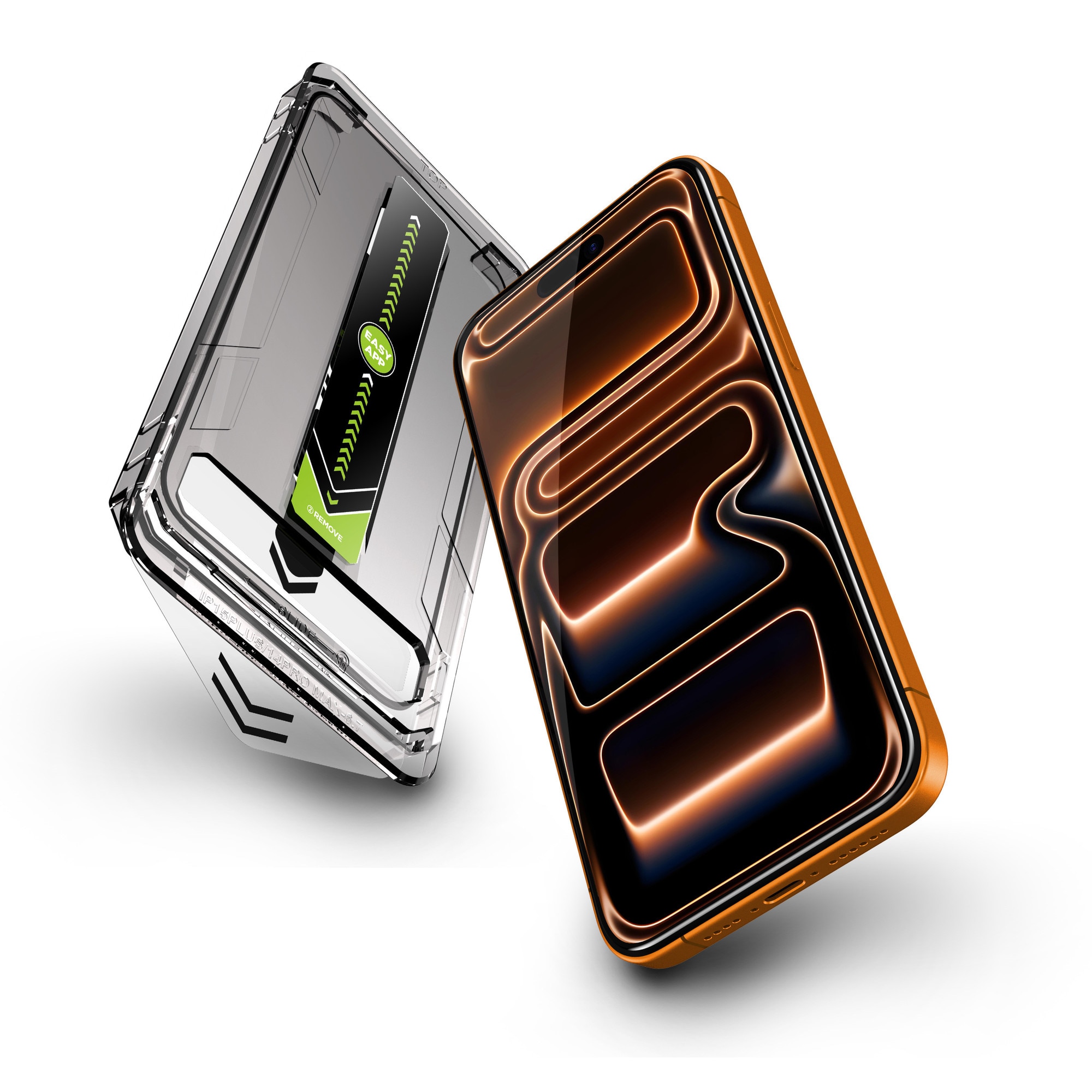 Set 2 folii pentru Iphone 17 Pro Max, Transparenta, Sticla securizata 0.33mm, Anti-Spy, Anti-amprenta cu margini negre 6.9", instalare usoara si rapida cu dispozitiv de potrivire automata in 30 sec cu Easy Install Kit, protectie telefon, RikBo®