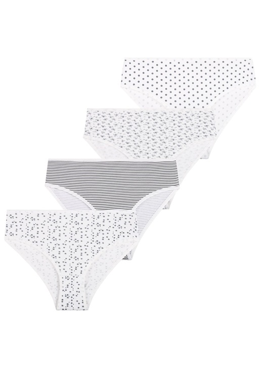 Női bikini alsó, Moraj, 4 darab, pamut/elasztán, többszínű, klasszikus szabás, XL INTL