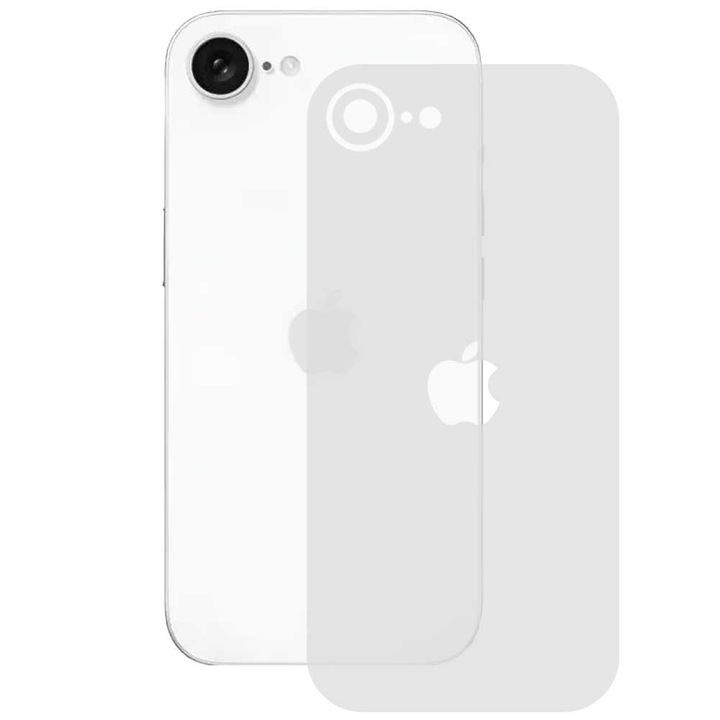 Folie spate mata SILKASE pentru Apple iPhone 17e, protectie spate, silicon