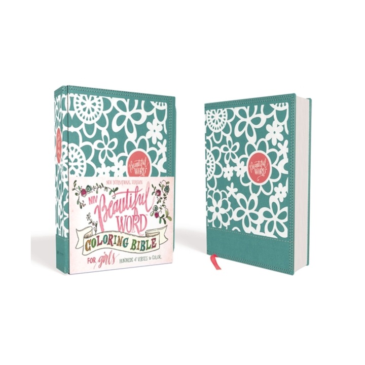 NIV Beautiful Word Coloring Bible for Girls, Hardcover, Teal Hundreds of Verses to Color, Zondervan
