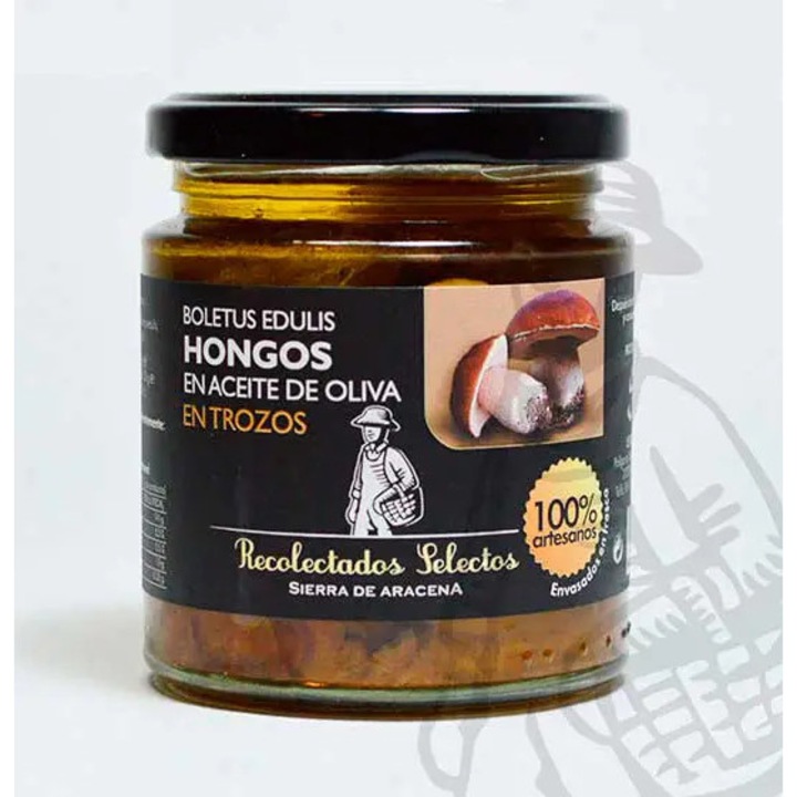 Ciuperci salbatice feliate in ulei de masline 250 g