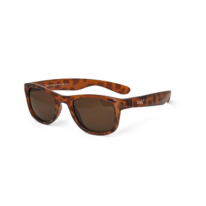 Ochelari de soare copii Real Shades Surf Tortoise, protectie UV400, 0-3 ani