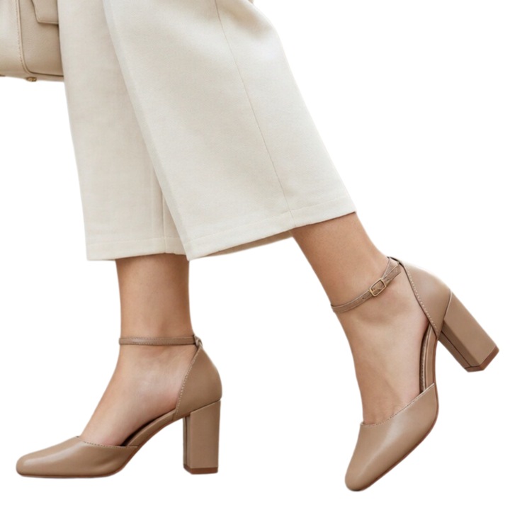 Pantofi eleganti cu toc L-51 124464, Bej