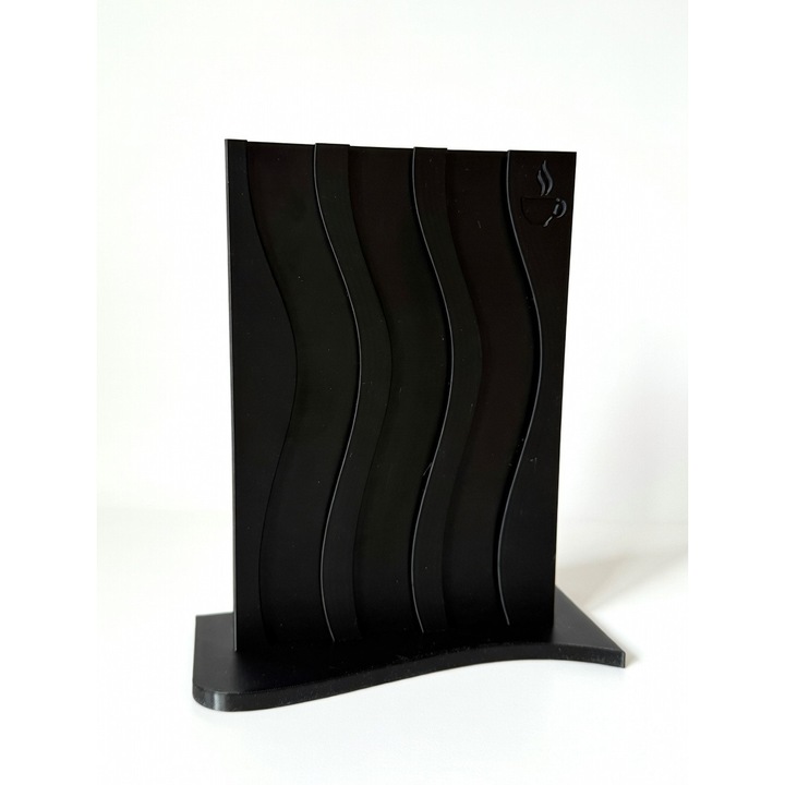 Suport Capsule Cafea Nespresso - Organizator 27 Capsule, Design Ondulat Modern, Sarphia Store, Negru