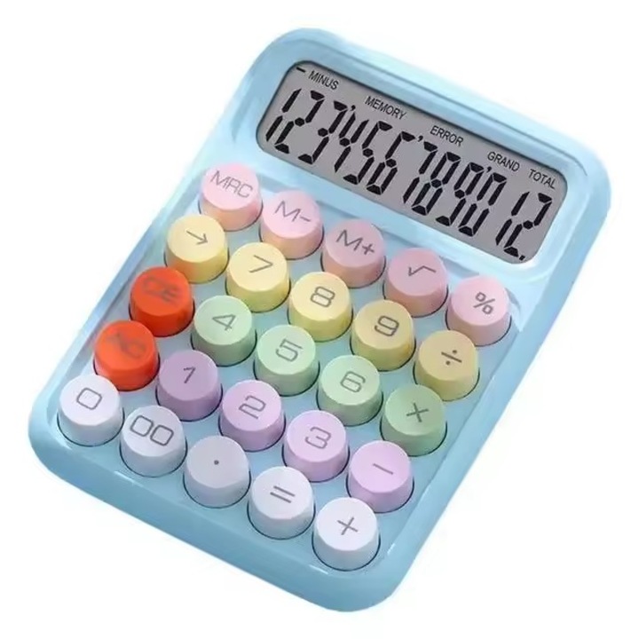 Calculator cu tastatura Calculator mecanic cu 12 cifre Calculator cu culori dulci