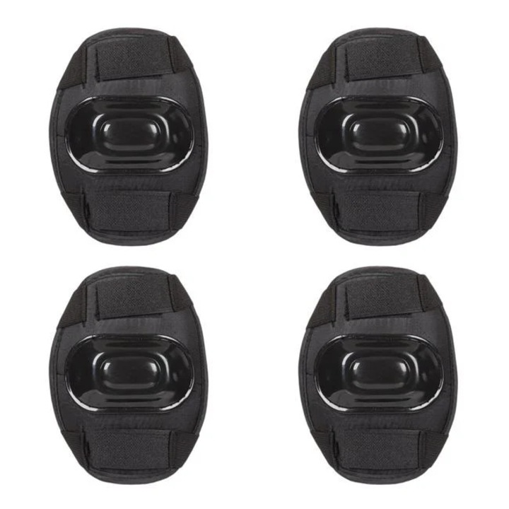 Set echipament protecție genunchiere și cotiere BAMI, 4 piese, culoare neagră