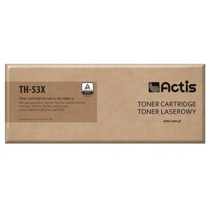 Toner Actis TH-53X fekete 7000 oldal standard lézer 1db