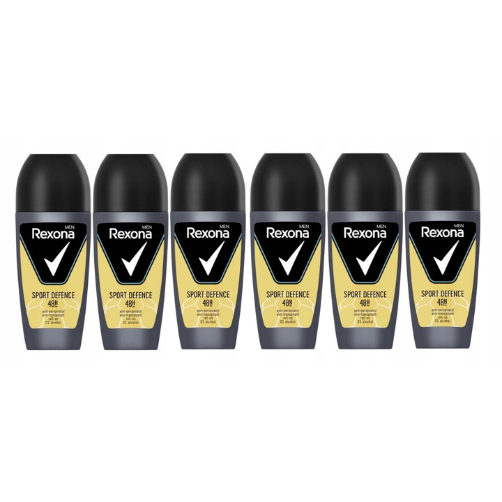 Rexona Men Sport Defence Комплект антиперспирант 6x50 ml, 48 часа защита, технология MotionSense, свеж аромат