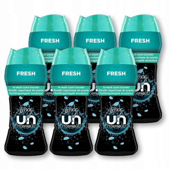 Парфюмни перли за пране, Lenor, Unstoppables Fresh, комплект 6 x 195гр, цитрусов и плодов аромат
