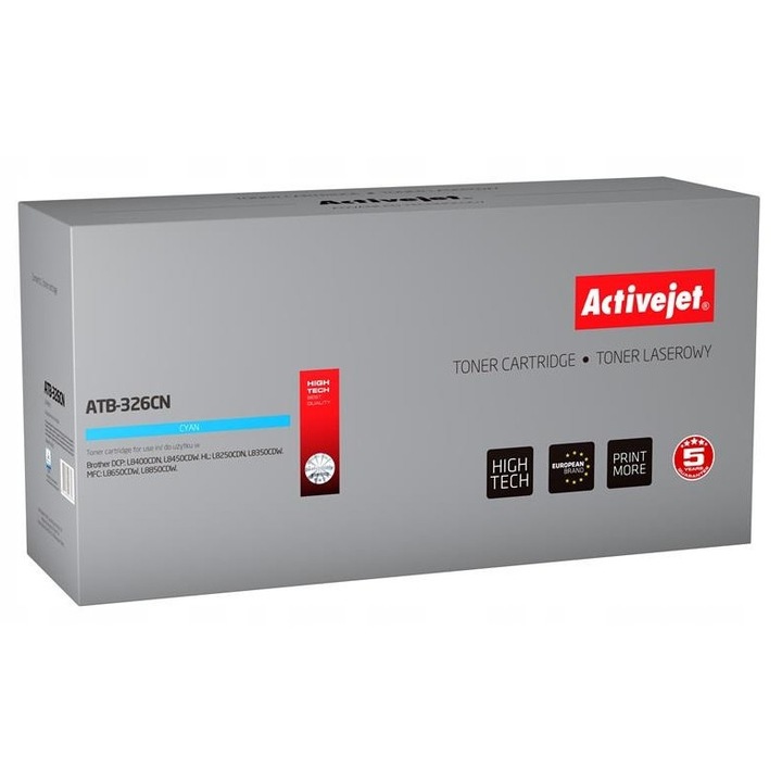 Toner Activejet pentru imprimante laser, zamiennik, cyan, 3500 pagini, 1 set