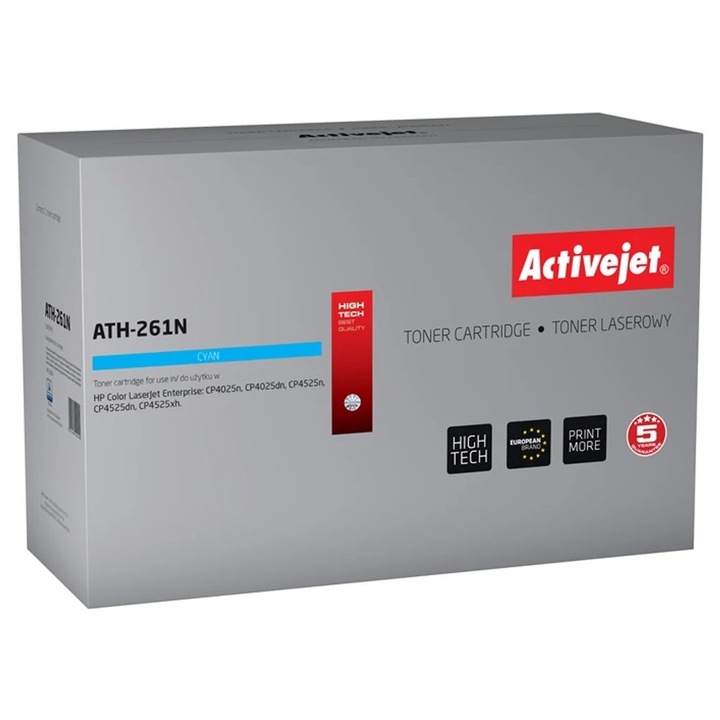 Toner ActiveJet ATH-261N cián 11000 oldal A+ 648A CE261A