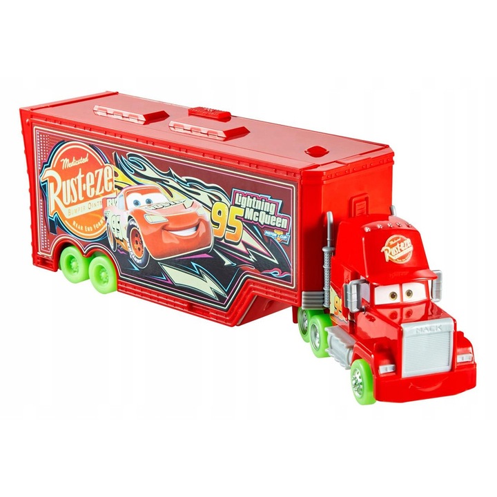 Masinuta Cars Auta, set, rosu, 10,41x33,4x7,29cm