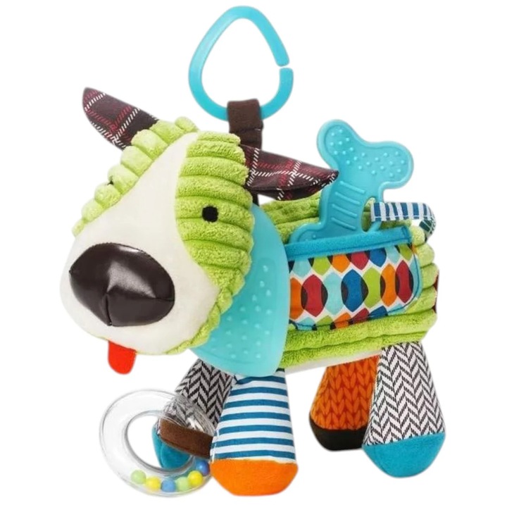 Jucărie senzorială Catel, multicolor, 22x16cm, pentru 6 luni+