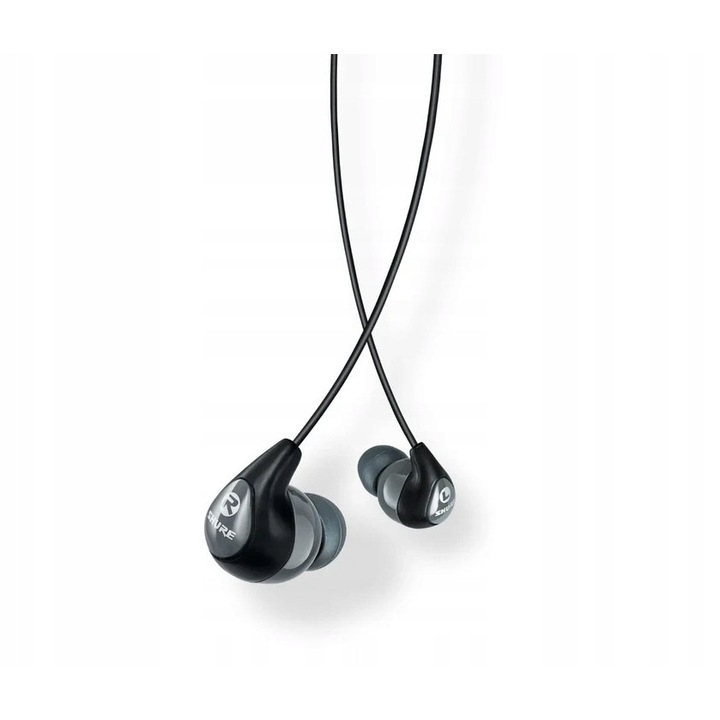 Casti in-ear Shure SE112-GR, negru-gri, 1.27m, 30g