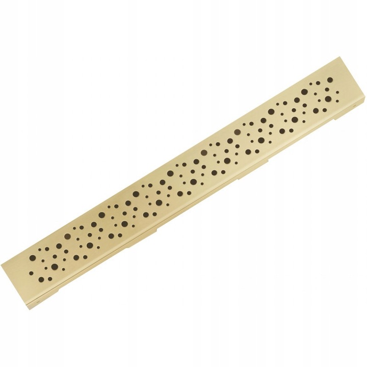 Линеен сифон Mexen 50 см златен, от неръждаема стомана AISI 304, с амортисьорни дистанционери