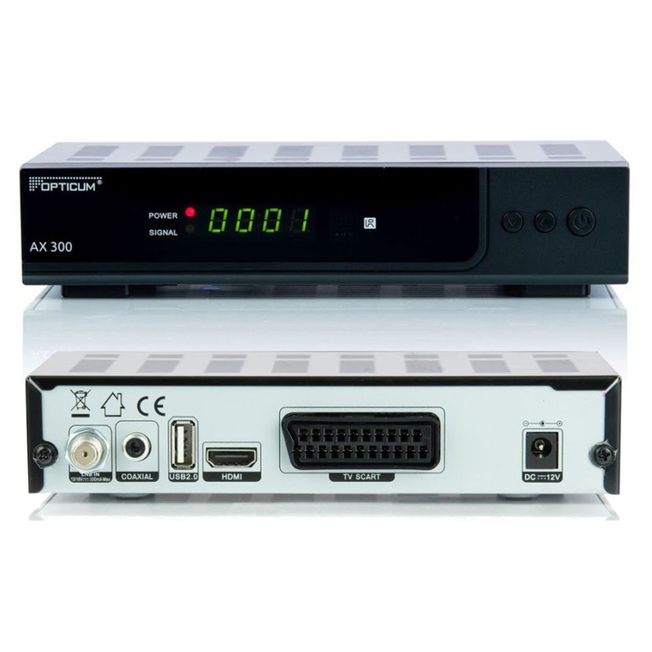 Сателитен тунер DVB-S/S2 Opticum, мултимедия, HDMI, 180x130x40mm